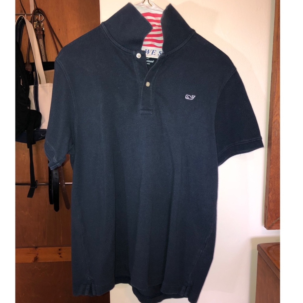 Vineyard Vines Navy collared shirt Boys 16-18